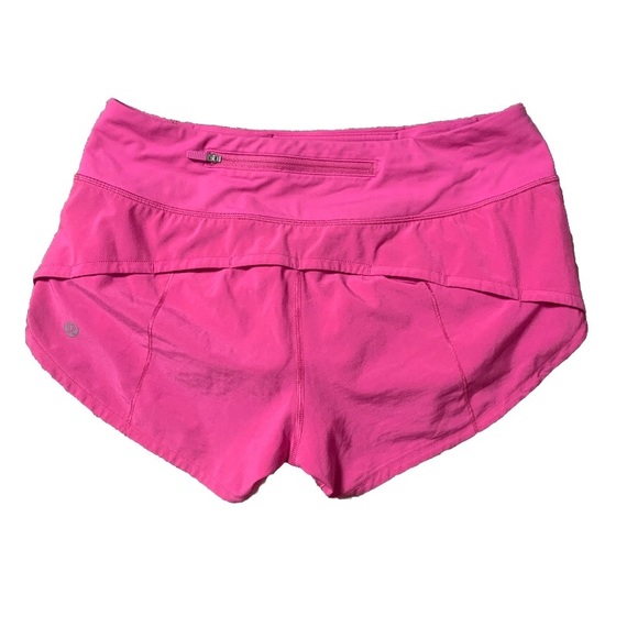 lululemon athletica Pants - Lululemon Speed Up Shorts Size 4 2.5” Low Rise Lined Sonic Pink Athletic Swift